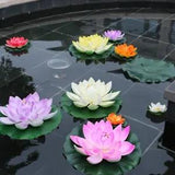Floating Lotus Water Lily Multicolor Plastic Artificial Lotus Fake Plant