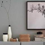 Orchid flower graphic drawing in Indian ink watercolor black and white on paper visual design office aesthetic plant the petal line