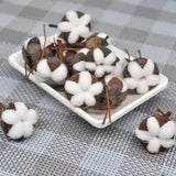 Natural Dried Flowers 12 Artificial Kapok Simulation Cotton Wedding Wreath Decor