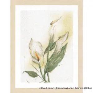 Lanarte counted cross stitch kit Calla lily flower