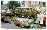 Disneyland Flower Mart Main Street 60s Older Women Carnation Milk Postcard CA Ad