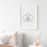 Orchid Line Art Print, Flower Minimalist Sketch, Orchid Single Line Drawing, Abstract Minimalist Flower Art Poster, Floral Sketch Wall Art