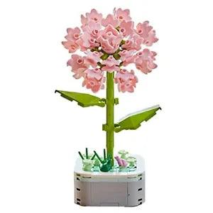 Building Block Flower, Flower Bouquet Building Sets, Flower Building Carnation