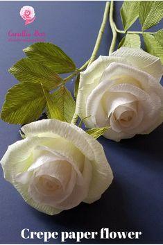 Realistic Paper Rose How to make paper rose from crepe paper - Part 2 Flower Delivery