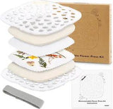 Aboofx Microwave Flower Press, Quickly Flower Pressing Kit, 6.3 X 6.3 Inch Micro