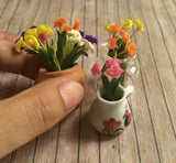 Tiny Mini Calla Lily Flowers Miniature Garden Dollhouse Calla Lily Flower Decor