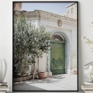 Italy Poster, Italy City Art , Italy Wall Art Print, Modern Minimalist Poster, City Photography, Home Decor Malta, Green Olive Tree, Malta