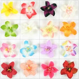 3'' Artificial Silk Flower Head / 16Colors Orchids Fake Flower Floral Arranging DIY Floating Flower Wall Hanging Backdrop Cake Topper Decor