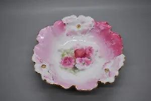 RS Prussia Carnation Mold 5.5" Individual Berry Bowl Pink Flowers