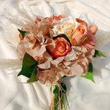 Boho Bridal Bouquet | Burnt Orange Bouquet | Brown Terracotta| Boho Bridal Bouquet | Ivory Wedding Bouquet | Fake Flowers|Bridesmaid Bouquet