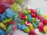 Lot of 200pcs baby's Scrapbook Sewing peony flowers buttons DIY doll Cute