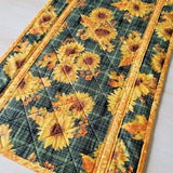 Sunflower Table Runner - 42" x 13.5" -  Autumn Quilted Table Topper