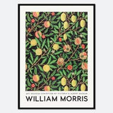 William Morris Tropical Fruits Vintage Poster Reproduction Art Print | Colorful Art, Victoria Albert Art Museum Exhibition, Art Nouveau #W02