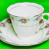 Colclough - Beautiful Rose Bouquet Florals - A nice early Cup & Saucer of vintage age!