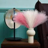 Pampas Grass Pink 17.7 Inch 6pcs Faux Pampas Grass Decor Pompas Floral for
