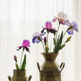 Garden Irises|Artificial Greenery Faux Flowers Bouquet|Silk Plants|Wedding Home Restaurant Hotel Shop Decoration Table Centerpieces