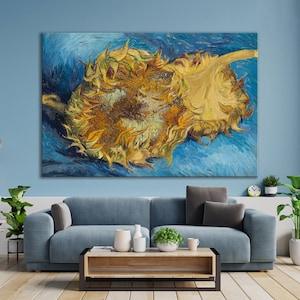 CANVAS ART PRINT Sunflowers Canvas Print Van Gogh Sunflower Art Vincent van Gogh Print Classic Art Print Fine Art Canvas Flower Wall Art