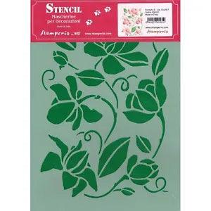 Stencil Flexible Stamperia KSG121 Peonies 21 x 29,7