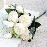 Rose Peony Rayon Flower Flores Home Party Spring Wedding Decor
