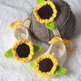 Sunflower baby girl shoes, Baby crib shoes, Crochet baby shoes, Crochet sneakers, Inspired crib shoes, Inspired baby shoes