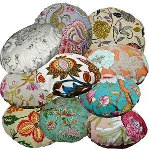 Flat Round Shape Cover*A-Grade Cotton Canvas Floor Seat Chair Cushion Case*Lf4