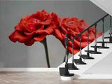3D Carnation Flowers Wallpaper Wall Mural Removable Self-adhesive 714