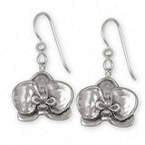Orchid Jewelry Sterling Silver Orchid Earrings Handmade Flower Jewelry OR2-E