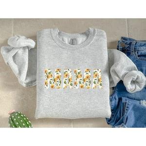 Mama Sunflower Sweatshirt, Mama Sweatshirt, Gift for Her, Sweatshirt for Mama, Sunflower Sweatshirt