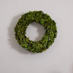 14" Preserved Real Boxwood Wreath Home Door Decor. Retail $65