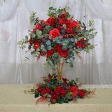 Burgundy roses centerpiece, Wedding red flower bouquet, Red roses bouquet, Rose and eucalyptus bouquet, Bridal bridesmaid bouquets