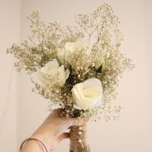 Gypsophila vintage wedding bouquet, dried flowers, dried floral bouquet, woodland bouquet, rustic bouquet, wedding bouquets,