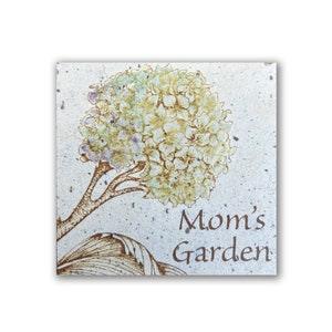 Hydrangea |  Personalized Garden Art | Garden Decor | Garden Stake | Garden Tile | Tile Art | Personalized