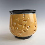 Yellow Orchid Pot / Luminary 5 1/8