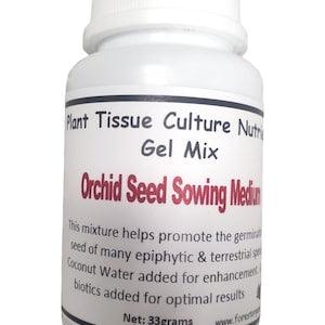 Orchid Plant Media Culturing Gel Ready Mix Powder Makes 1000ML Of Medium