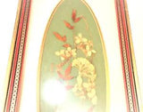 Framed Matted Pressed Flowers Art Wall Decor Wild Flowers 19 x 9" Gold Frame Vtg