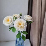 Artificial roses David Austin, Gentle paper flower bouquet gift for her, Handmade bouquet for bridal shower, Crepe paper flowers roses
