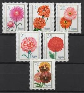 Germany DDR 1975 Sc# 1670-1675 Mint MNH flower carnation geranium pansies stamps