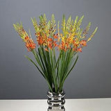 Simulation flame orchid flower??fake flower??artificial flower vase filling??flower arrangement??vase filling??home decor??wedding flower deocr