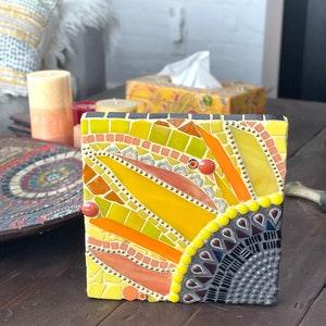 Mosaic Sunflower Wall Decor, Sunflower, Summer Sunflower,Glass Sunflower