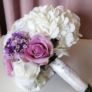 Autumnal Bouquet Boho Bridal Bouquet Rustic Lavender Wedding Fall Bridal Lavender Bouquet Wedding Sets Purple Bouquet Wedding Flowers Rose