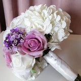 Autumnal Bouquet Boho Bridal Bouquet Rustic Lavender Wedding Fall Bridal Lavender Bouquet Wedding Sets Purple Bouquet Wedding Flowers Rose