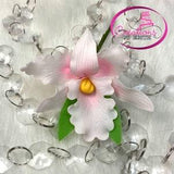 Orchid in cold porcelain/ wedding, anniversary, quincea?ero, baby shower, bridal, funeral