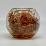 VTG Boho Starflower Lite Creations by Helene Dried Floral Votive Candle Holder