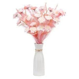 Artificial Flowers in Vase Peony Bouquet, Bundle of 10 Silk Peony Flowers