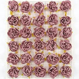 5/100p Artificial Silk Flower Head Dusty Purple DIY Craft Hairband Corsage Decor