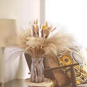Dried Pampas Grass Decor, 83PCS Boho Home Decor Dried Flowers Arrangements 17"