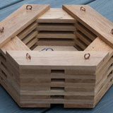 069. Salvaged Louisiana Baldcypress Wood Hanging Basket Planter for Orchids, Bromeliads, Ferns, Cacti, Other Epiphytes and Succulents