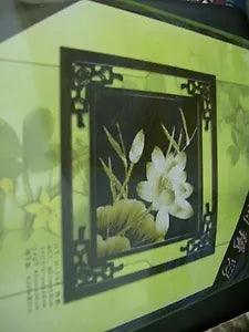 Huatian Out Of The Moonlight Water Lily Cross Stitch Kit 40x38 cm 15x16 Inches