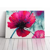Carnation Flower Art Abstract Canvas Print Wall Art Framed Picture Large