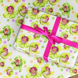 Wrapping Paper Roll,  Floral wrapping paper gift wrap, Orchid watercolour wrapping paper gift wrap,